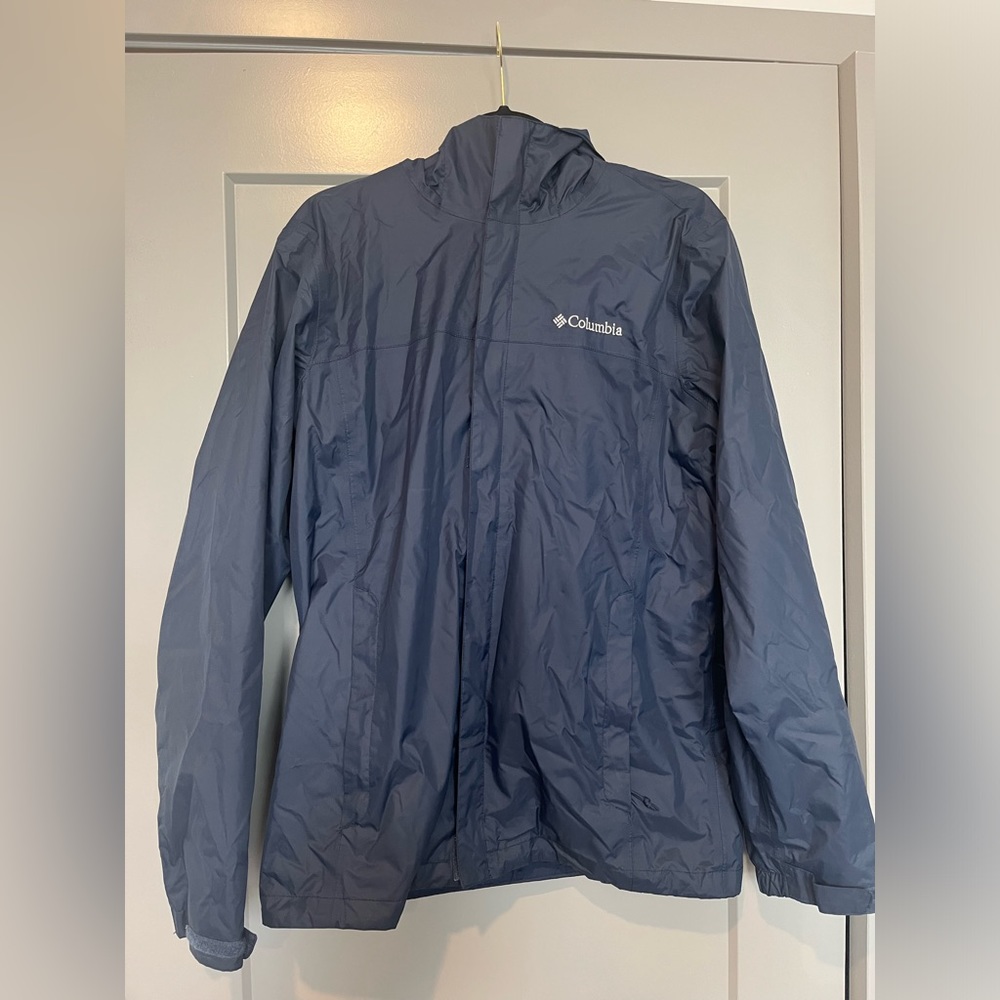 Columbia Navy Blue Rain Jacket